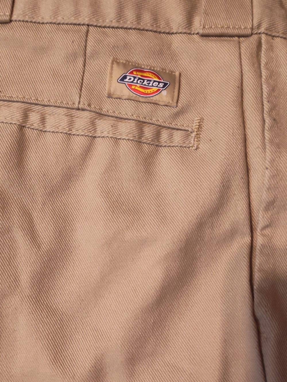 Dickies Tan Work Chinos with Logo Patch